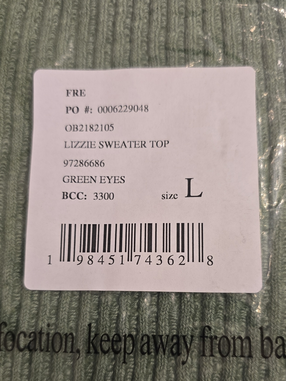 NWT Free People Lizzie Sweater Top Size Large - Picture 5 of 7